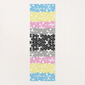Flag "Funky Geometric Mod Abstrakt Polygender Pril Yogamatte (Rückseite)