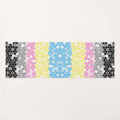 Flag "Funky Geometric Mod Abstrakt Polygender Pril Yogamatte (Vorderseite (Horizontal))