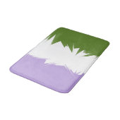 Flag Funky Spiky ZigZag Abstrakt Genderqueer Pride Badematte (Schrägansicht)