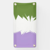 Flag Funky Spiky ZigZag Abstrakt Genderqueer Pride Banner (Vertikal)