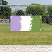 Flag Funky Spiky ZigZag Abstrakt Genderqueer Pride Banner (Insitu)