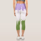 Flag Funky Spiky ZigZag Abstrakt Genderqueer Pride Capri Leggings (Rückseite)