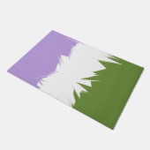 Flag Funky Spiky ZigZag Abstrakt Genderqueer Pride Fußmatte (Schrägansicht)