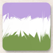 Flag Funky Spiky ZigZag Abstrakt Genderqueer Pride Getränkeuntersetzer (Vorderseite)
