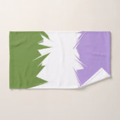 Flag Funky Spiky ZigZag Abstrakt Genderqueer Pride Handtuch (Handtuch)