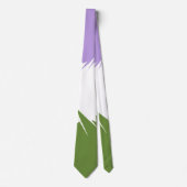 Flag Funky Spiky ZigZag Abstrakt Genderqueer Pride Krawatte (Vorderseite)
