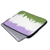 Flag Funky Spiky ZigZag Abstrakt Genderqueer Pride Laptopschutzhülle (Vorne Knopf)