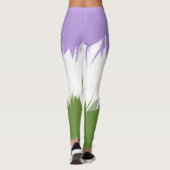 Flag Funky Spiky ZigZag Abstrakt Genderqueer Pride Leggings (Rückseite)