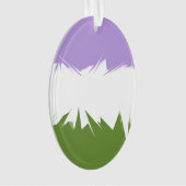 Flag Funky Spiky ZigZag Abstrakt Genderqueer Pride Ornament (Vorderseite)