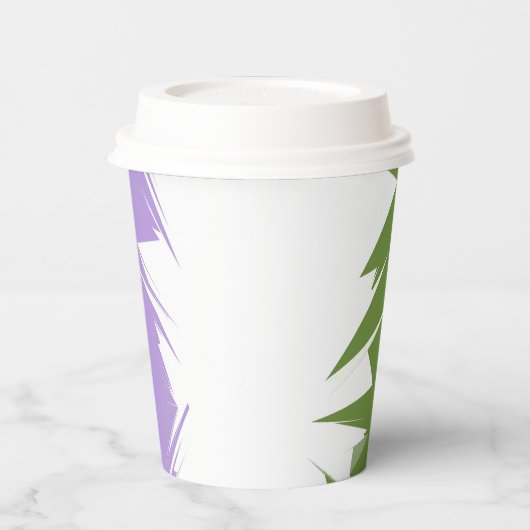 Flag Funky Spiky ZigZag Abstrakt Genderqueer Pride Pappbecher (Links)