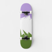 Flag Funky Spiky ZigZag Abstrakt Genderqueer Pride Skateboard (Vorderseite)