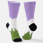 Flag Funky Spiky ZigZag Abstrakt Genderqueer Pride Socken (Gewinkelt)