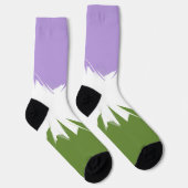 Flag Funky Spiky ZigZag Abstrakt Genderqueer Pride Socken (Rechts)