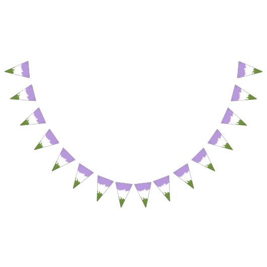 Flag Funky Spiky ZigZag Abstrakt Genderqueer Pride Wimpelkette (Alle)
