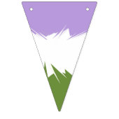 Flag Funky Spiky ZigZag Abstrakt Genderqueer Pride Wimpelkette (Erste Fahne)