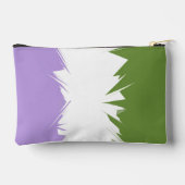 Flag Funky Spiky ZigZag Abstrakt Genderqueer Pride Zubehörtasche (Rückseite)