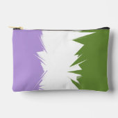 Flag Funky Spiky ZigZag Abstrakt Genderqueer Pride Zubehörtasche (Vorderseite)