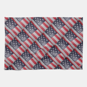 Flag für 3D-Amerikanische Unabhängigkeitstag Küchentuch