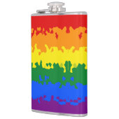 Flag für abstrakten Gay Pride Flachmann (Links)