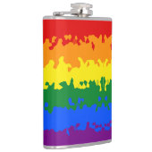 Flag für abstrakten Gay Pride Flachmann (Rechts)