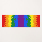 Flag für abstrakten Gay Pride Yogamatte (Vorderseite (Horizontal))