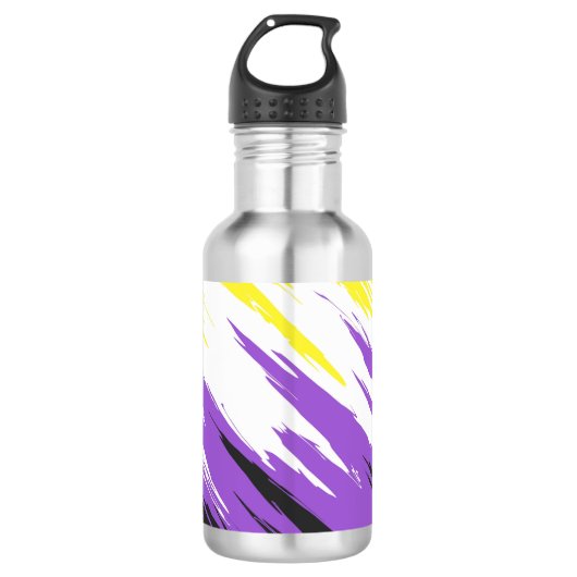 Flag für abstrakten nicht binären Prix Edelstahlflasche (Vorderseite)