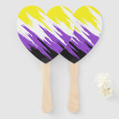 Flag für abstrakten nicht binären Prix Fächer (Vorne und Hinten)