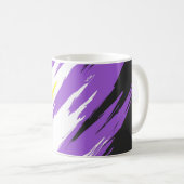 Flag für abstrakten nicht binären Prix Kaffeetasse (VorderseiteRechts)
