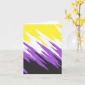 Flag für abstrakten nicht binären Prix Karte (Gelbe Blume)