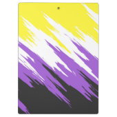 Flag für abstrakten nicht binären Prix Klemmbrett (Rückseite)