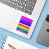 Flag für alternative Transgender-Priese Aufkleber (Laptop mit iPhone)