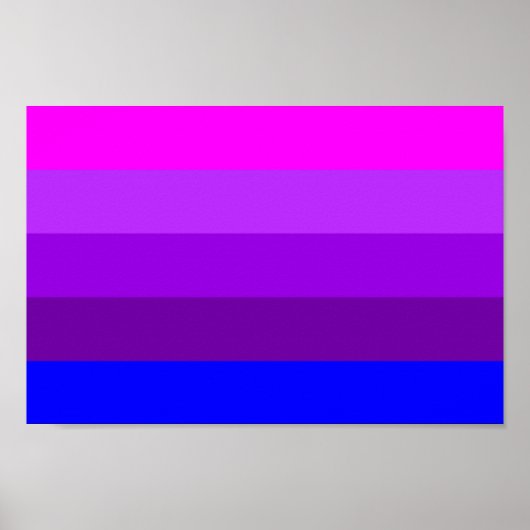 Flag für alternative Transgender-Priese Poster (Vorne)
