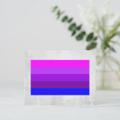 Flag für alternative Transgender-Priese Postkarte (Stehend Vorderseite)