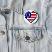 Flag für American Heart Shape Button 2 (Beispiel)