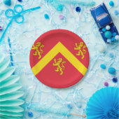 Flag für Anglesey Paper-Teller Pappteller (Party)