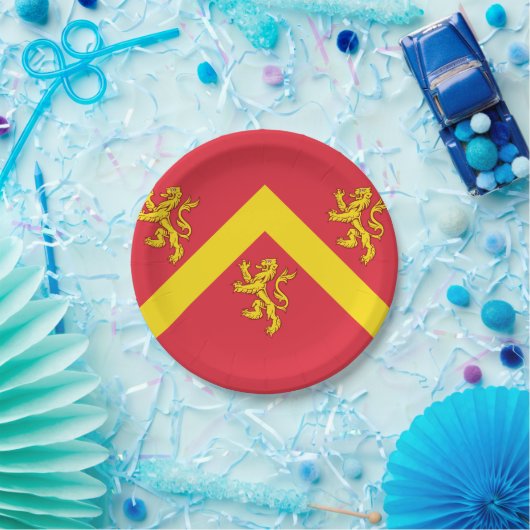 Flag für Anglesey Paper-Teller Pappteller (Party)