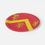 Flag für Anglesey Paper-Teller Pappteller (Schrägansicht)