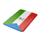 Flag für äquatoriale Guinea Badematte (Schrägansicht)