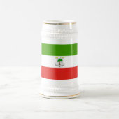 Flag für äquatoriale Guinea Bierglas (Mittel)