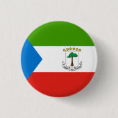 Flag für äquatoriale Guinea Button (Vorderseite)