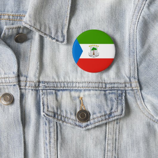 Flag für äquatoriale Guinea Button (Beispiel)