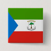 Flag für äquatoriale Guinea Button (Vorderseite)