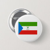Flag für äquatoriale Guinea Button (Vorne & Hinten)