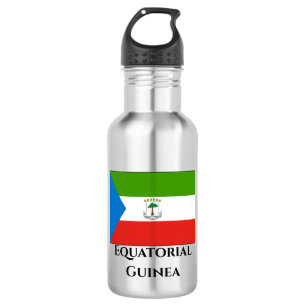 Flag für äquatoriale Guinea Edelstahlflasche