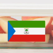 Flag für äquatoriale Guinea Etiketten (Befestigt)