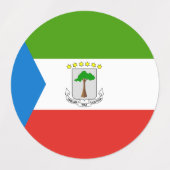 Flag für äquatoriale Guinea Etiketten (Design 1)