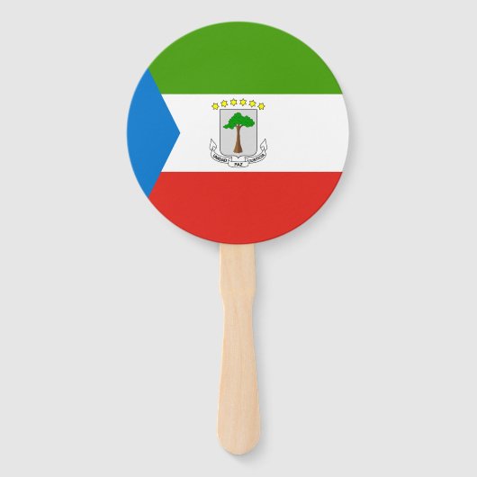 Flag für äquatoriale Guinea Fächer (Vorderseite)