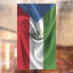 Flag für äquatoriale Guinea Fensteraufkleber