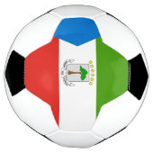 Flag für äquatoriale Guinea Fußball (Gedreht)