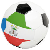 Flag für äquatoriale Guinea Fußball (Dreiviertel)